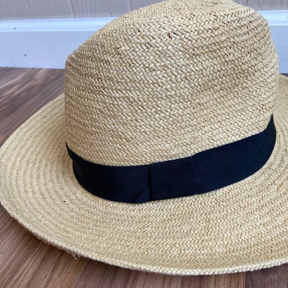 Banana Republic L/XL Beachy Straw Fedora in Natural - Picture 5 of 9